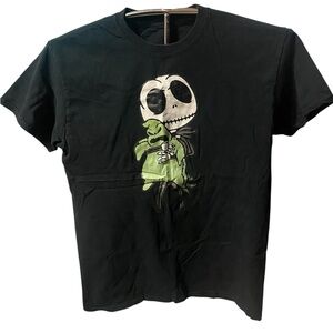 Jack Skellington with Oogie mini Black Graphic T-Shirt